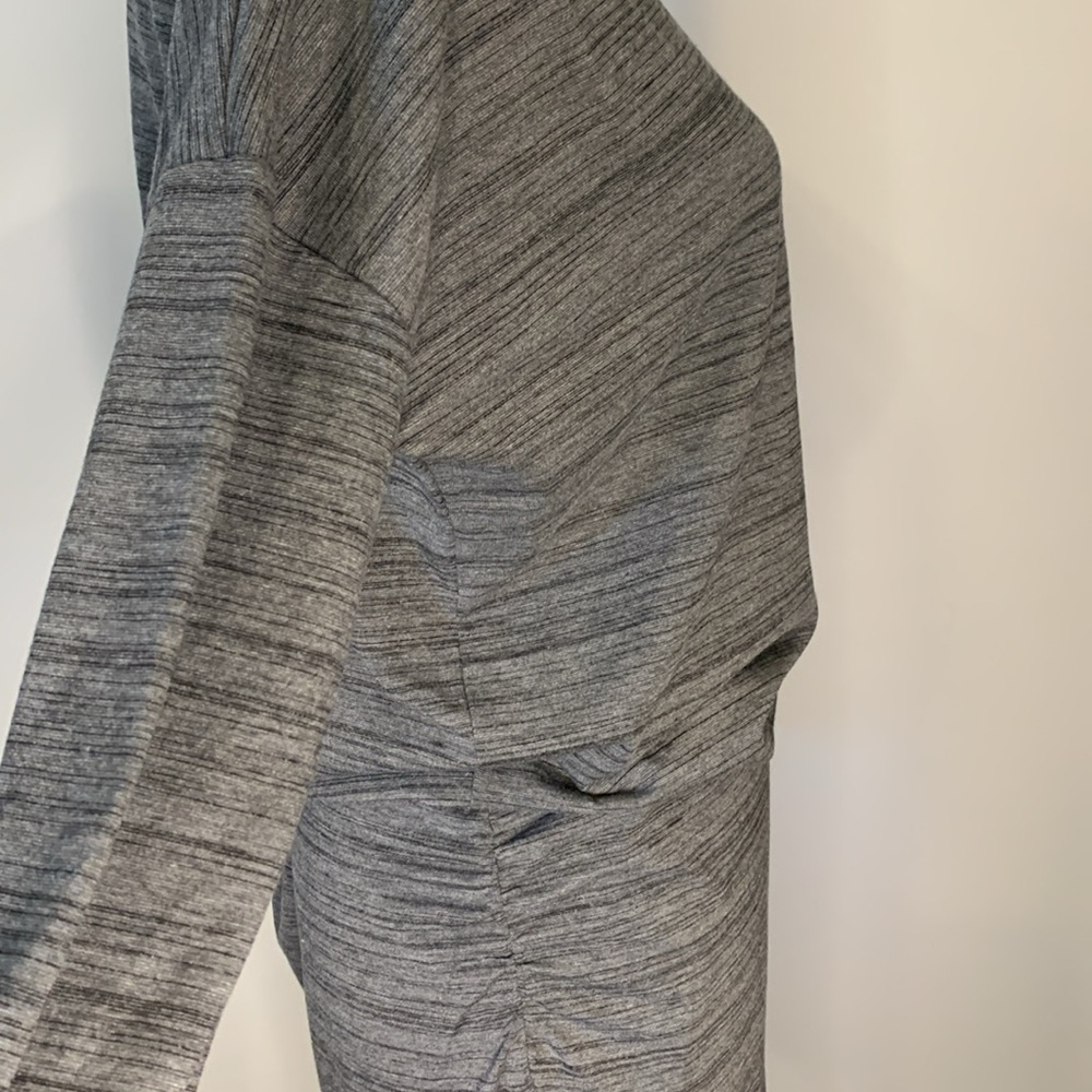 NWT Athleta ‘Avenues’ long sleeve soft stretch knit dress with side ruching M - Picture 6 of 11